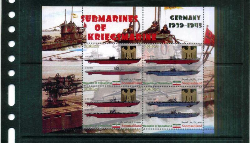 SOMALILAND SHEET SUBMARINES