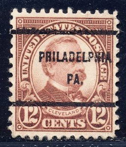 Philadelphia PA, 693-61 Bureau Precancel, 12¢ Cleveland