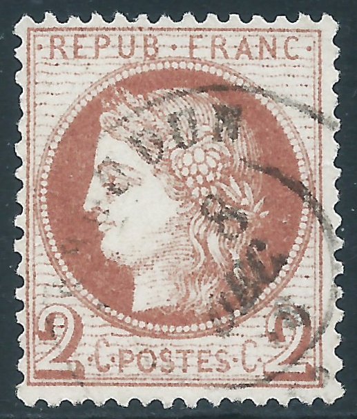France, Sc #51, 2c Used