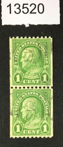MOMEN: US STAMPS # 604 PAIR VF USED LOT #13520