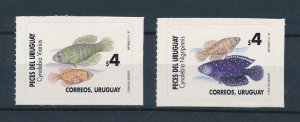 [111220] Uruguay 1997 Marine life fish Self adhesive MNH