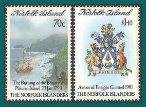 Norfolk Island 1990 Pitcairn Settlement, MNH #469-470,SG477-SG478