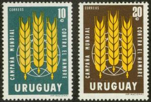Uruguay 700-701 Mint VF H