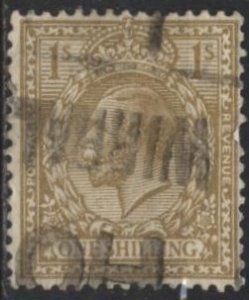 Great Britain 200 (used) 1sh George V, bister (1924)