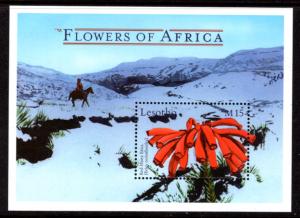 Lesotho 1240 Flowers Souvenir Sheet MNH VF