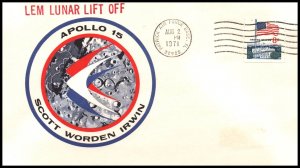 US Apollo 15 Lunar Lift Off 1971 Cover