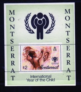 MONTSERRAT #405a 1979 YEAR OF THE CHILD MINT VF NH O.G S/S bb