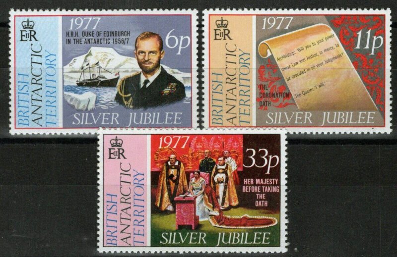 ZAYIX British Antarctic Territory 68-70 MNH QE2 Silver Jubilee 090722S107M