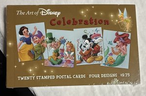 US  2005 20 postal cards Disney, The Art 4 designs #3912-5 mint