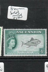 ASCENSION  (PP2904B) FISH SET 4D  SG 63   MNH 