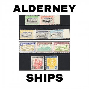 Thematic Stamps - Alderney - Ships - Choose from dropdown menu