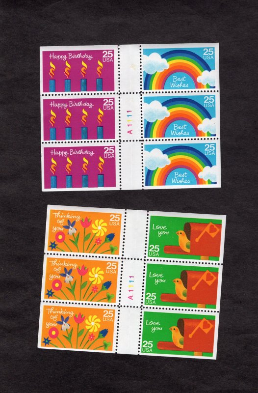 2395-2398 Special Occasions, MNH 2 panes/6