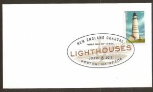 US 4793 New England Lighthouses Boston Harbor DCP FDC 2013