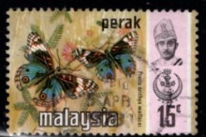 Malaysia - Perak  #151 Butterflies Type  - Used