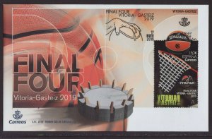 Spain 2019 FDC - Basketball - Final Four Vitoria-Gasteiz 2019 - with 1 stamp