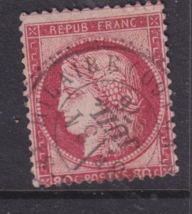 FRANCE, 1872 Thick Figures, Ceres, 80c. Carmine, used.
