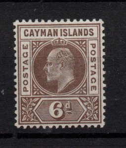 Cayman Islands KEVII 6d brown SG6 mint LHM WS36207