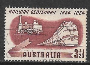 Australia 275: 3.5d Australian Railways, used, VF