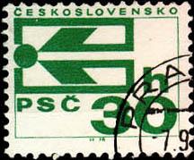 Czechoslovakia 1976 #1978 Postal Code Symbol SCV$0.20