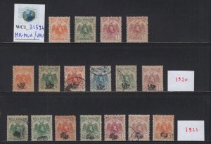 WC1_31594. ALBANIA. Valuable lot of ovpt. 1920-21 stamps. MH-MLH/Used