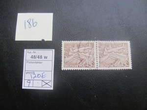 Berlin 1949 Used MI.48W/48W XF 120 EUROS (186)