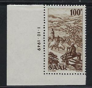 Saar - Scott # 220, mint nh, variation