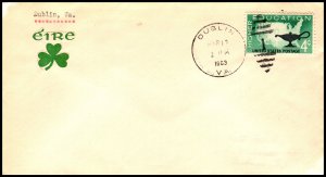 US St Patrick's Day Dublin,VA 1963 Cover