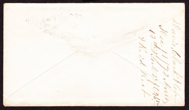 Cover, Scott 158, New York 2 in Circle Fancy Cancel, light edge bends, toning