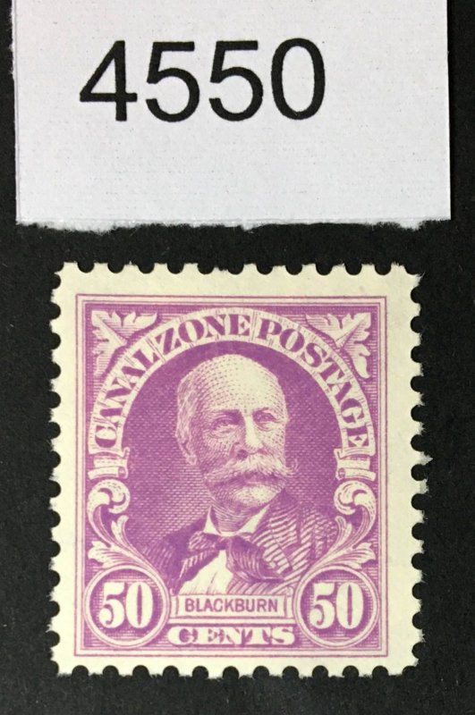 US CANAL ZONE # 114 ROSE LILAC DRY PRINTING DULL GUM MINT OG NH $ LOT #4550