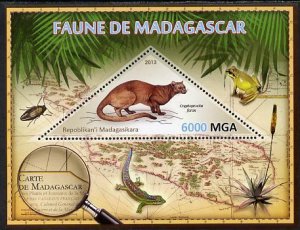 MADAGASCAR - 2013 - Fossa - Perf Souv Sheet - MNH-Private Issue