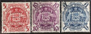 1949 Australia Coat of Arms Sc# 218-20 used