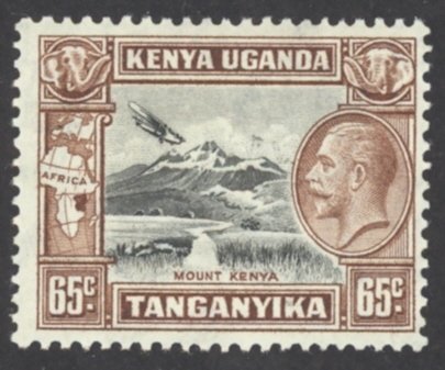 Kenya, Uganda, Tanzania Sc# 53 MH 1935 65c Definitives