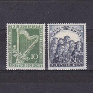 BERLIN GERMANY 1950, Mi# 72-73, CV €50, Berlin Philharmonic Orchestra, MH