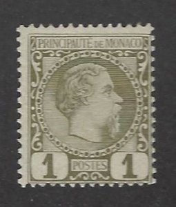 Monaco SC#1 Mint Fine SCV$50.00...Fill a Great Spot(s)!