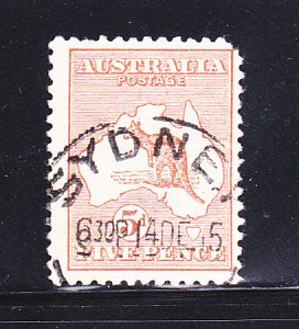 Australia 7 U Animals, Kangaroo and Map SCV $50.00