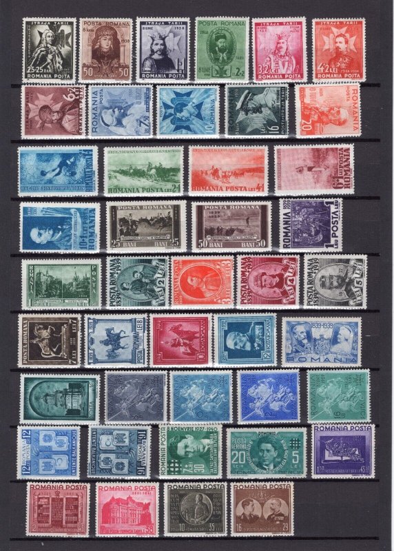 ROMANIA 1872-1945 LOVELY COLLECTION WITH LOTS OF BETTER STAMPS MINT AND USED