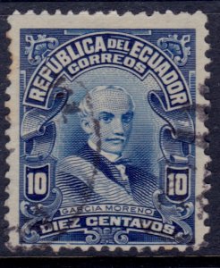 Ecuador, 1911, President Gabriel Garcia Moreno, 12perf, 10c, used**