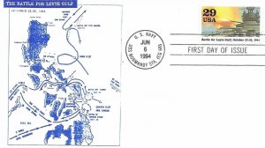 1994 FDC, #2838i, 29c World War II: 1944, GeeSee Cachets