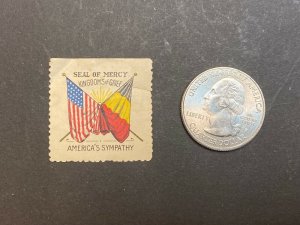 Seal of Mercy, Kingdoms of Grief - America's Sympathy - WWI(?) - Poster Stamp