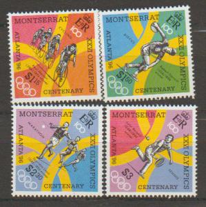 Montserrat SG 995 - 998 set of 4  MLH - Olympic Games