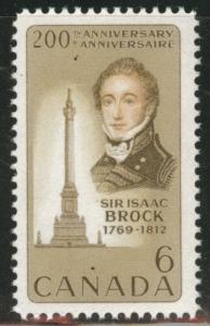 Canada Scott 501 MNH** Sir Issac Brock stamp