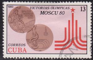 Cuba 2366 XXII Summer Olympic Games, Moscow 1980