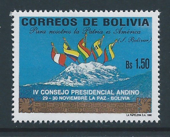 Bolivia #815 NH Andean Presidents