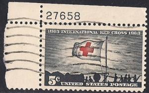 1239 5 cent International Red Cross XF used