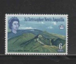 ST. KITTS- NEVIS #151 1963 6c MT. MISERY CRATER MINT VF NH O.G