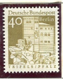 GERMANY; BERLIN 1966-67 Buildings issue MINT MNH Unmounted 40pf. value