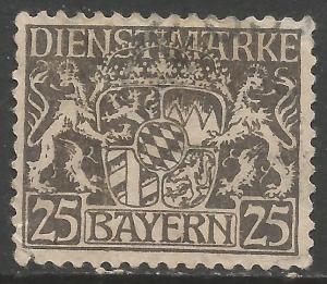 GERMANY BAVARIA O15 VFU Z5934-1