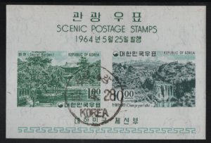 Korea South 1964 used Sc 443a Secret Garden, Chonjeyon Falls Scenic Views Sou...