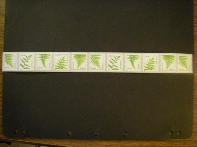 Scott 4848-4852 or 4852a, 49c Ferns, PNC11 #C1111, MNH Beauty