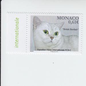 2014 Monaco British Shorthair Cat Show (Scott 2745) MNH